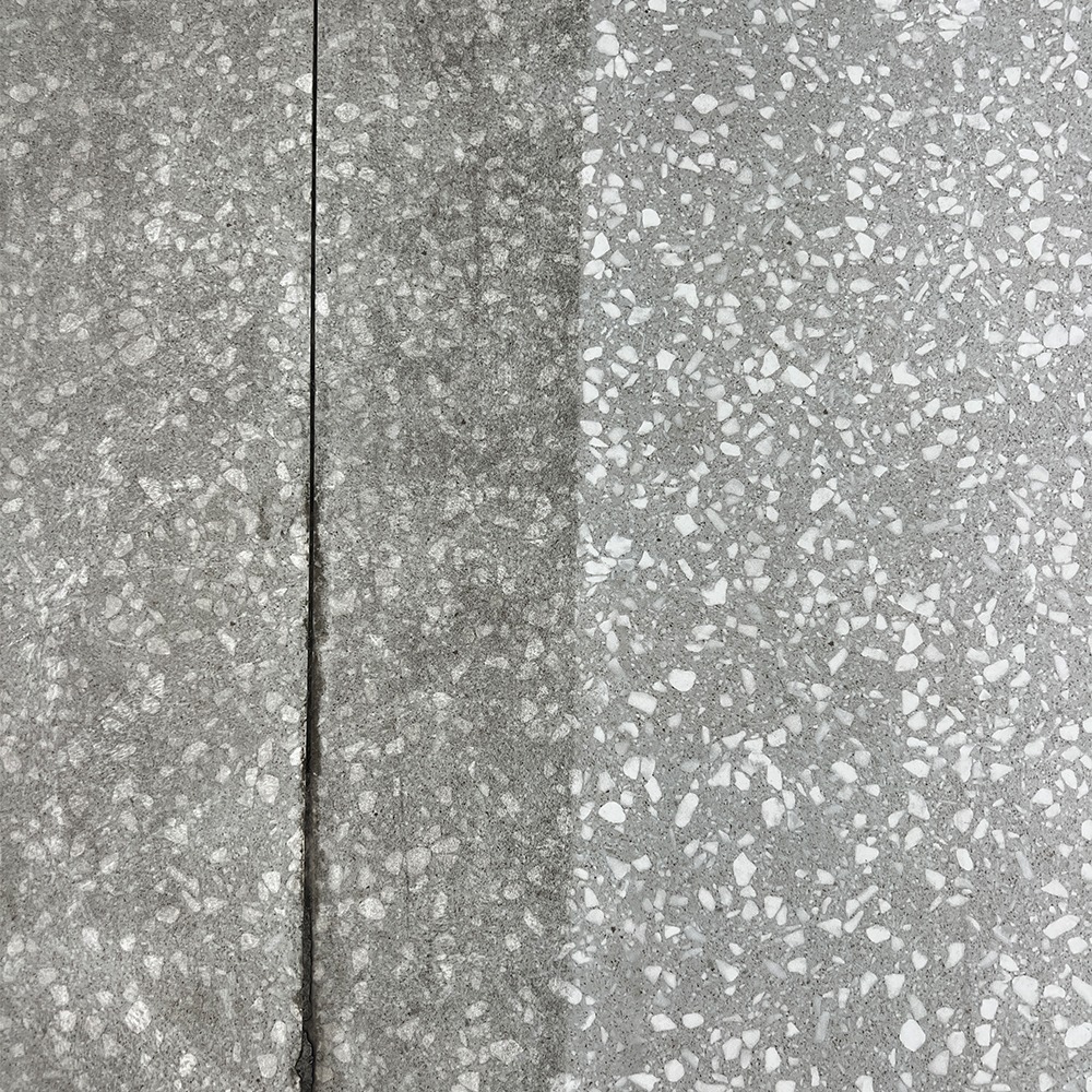 reiniging van betonnen vloerschrobmachines